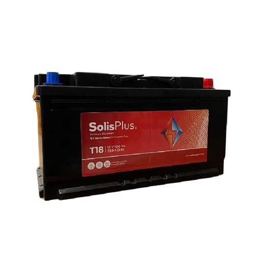12V 100 Ah Solisplus Tam Kapalı R+ Tırnaklı L5 Akü